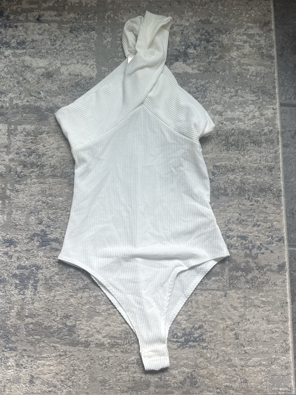 Women’s ribbed halter neck bodysuit